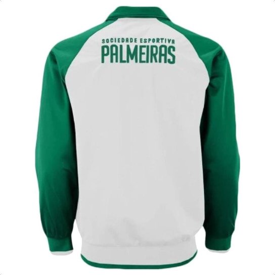 Agasalho Conjunto Masculino Jaqueta Calça Palmeiras Trilobal Verde Branco