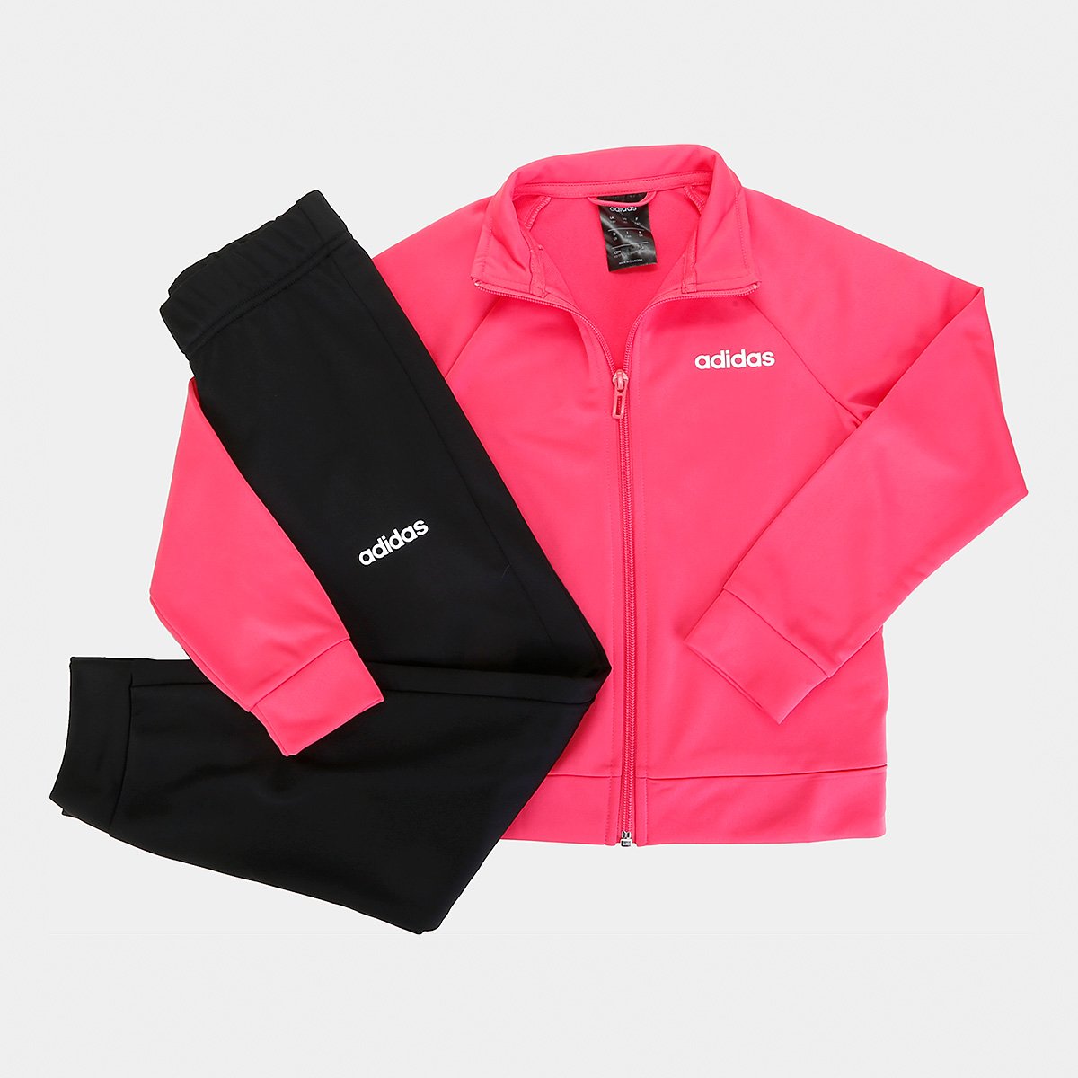 Agasalho Infantil Adidas Yg Entry Ts - Rosa+Preto | Allianz Parque Shop