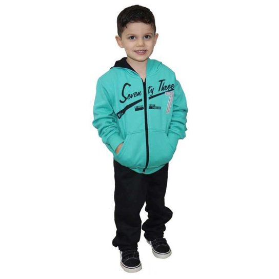 Agasalho infantil menino com capuz Passagem Secreta