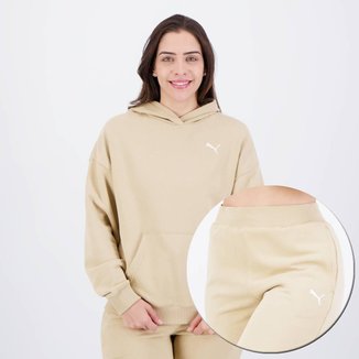 Agasalho Puma Loungwear TR Feminino Bege