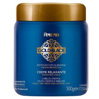 Amend Gold Black Creme Relaxante com Queratina 500g