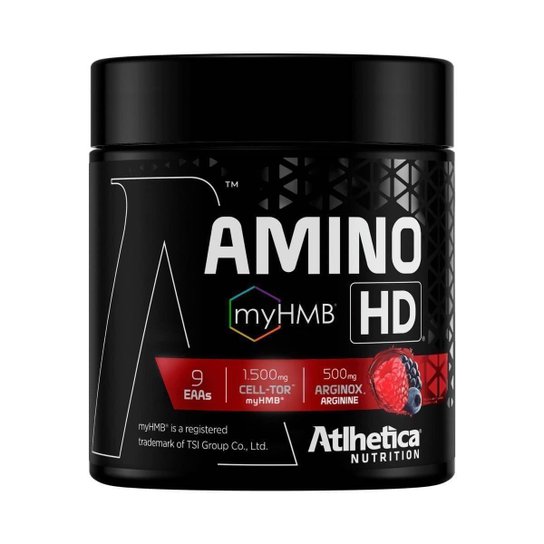 Amino-HD (9 EAAs + Argivital + myHMB) - 225g Frutas Vermelhas - Atlhetica Nutrition
