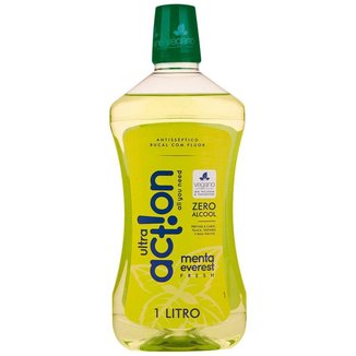 Antisséptico Bucal Com Flúor Ultra Action Menta Everest Fresh 1L
