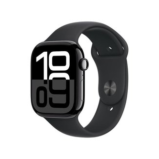 Apple Watch Series 10 GPS Caixa Preta Brilhante de Alumínio 46mm Pulseira Loop Esportiva