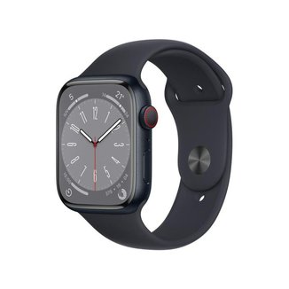 Apple Watch Series 8 45mm GPS + Cellular Caixa Meia-noite Alumínio Pulseira Esportiva