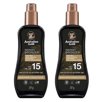 Australian Gold Instant Bronzer Kit Com 2 Protetores FPS 15 Kit