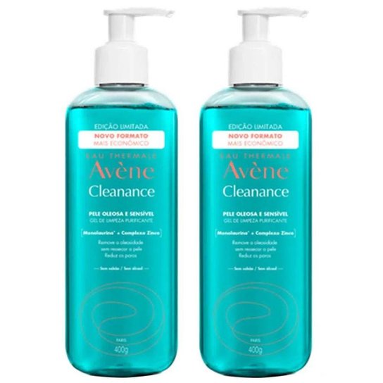 Avène Cleanance Kit com 2 Unidades – Gel de Limpeza Facial – 400g Kit