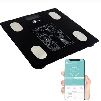 Balança Digital Corporal Bioimpedância Bluetooth App