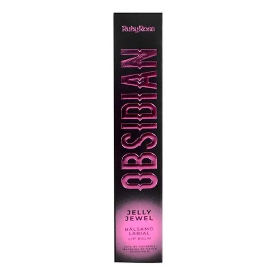 Balm Labial Ruby Rose Obsidian Jelly Jewel Rhodonite - Rosa neon