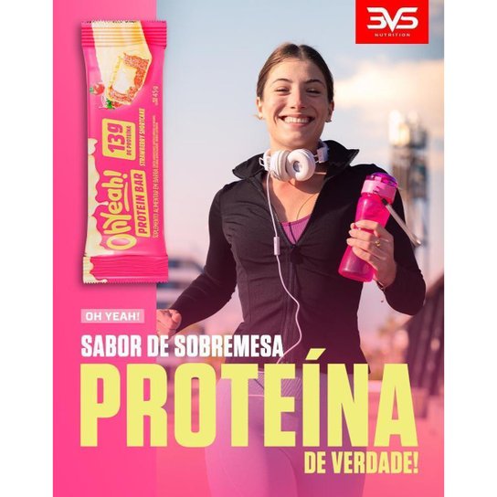 Barra de Proteína 45g Oh Yeah Caixa 12 Unidades 3VS Nutrition