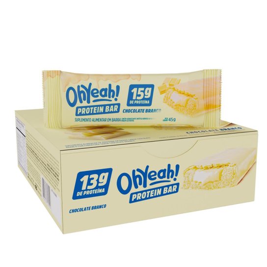 Barra de Proteína 45g Oh Yeah Caixa 12 Unidades 3VS Nutrition