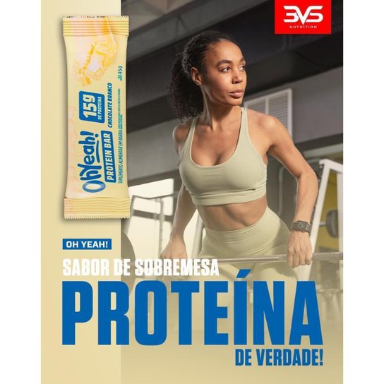 Barra de Proteína 45g Oh Yeah Caixa 12 Unidades 3VS Nutrition