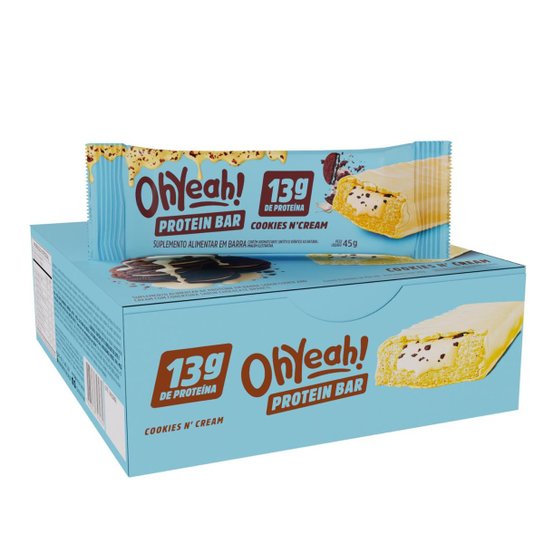 Barra de Proteína 45g Oh Yeah Caixa 12 Unidades 3VS Nutrition