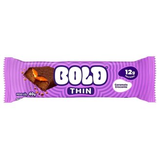 Barra de Proteina Thin - 1 Unidade 40g Caramelo Crocante - Bold