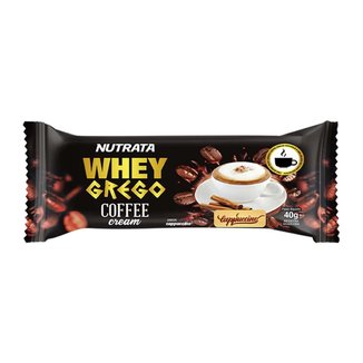 Barra Whey Grego Bar Coffee Cream - 1 Unidade 40g Cappuccino - Nutrata 