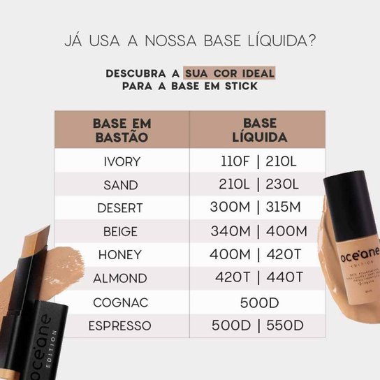 Base em Bastão Semi-Matte Océane Edition - Foundation Stick Almond