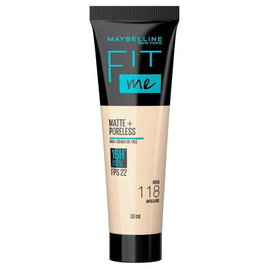 Base Líquida Maybelline Fit Me Matte FPS22 118