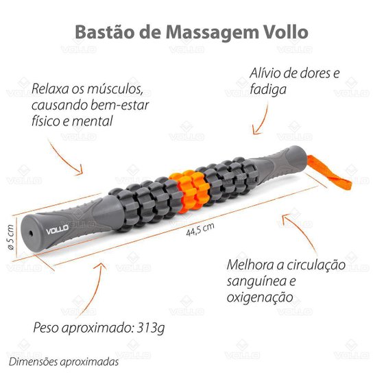 Bastão de Massagem e Liberação Miofascial Vollo