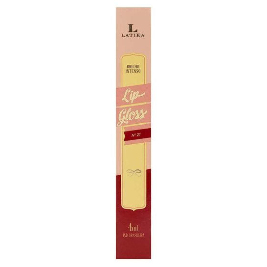 Batom Líquido Latika Lip Gloss 4 ml N21