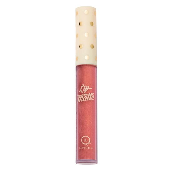 Batom Líquido Latika Lip Matte 4ml Nº 45 Nude Metálico