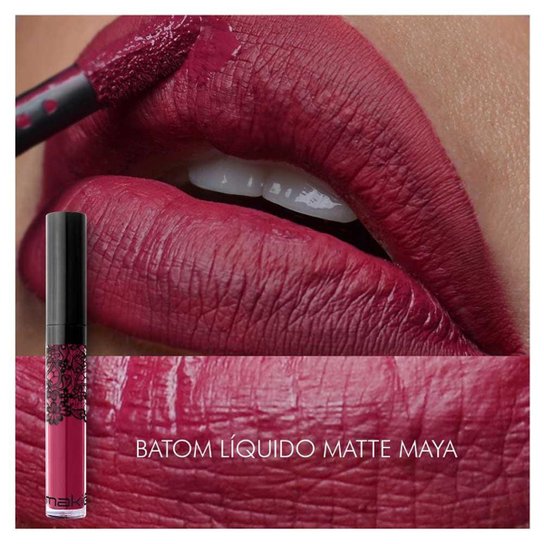 Batom Líquido Matte Makiê Tons Escuros Maya