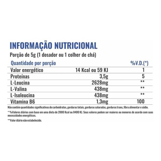 Bcaa 6 1 1 Super Pump Powder em Pó 300G Sabor Natural Aminoácidos Profit Labs