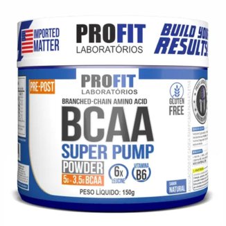 Bcaa 6.1.1 em Pó Super Pump Power 300g Sabor Natural Profit Labs