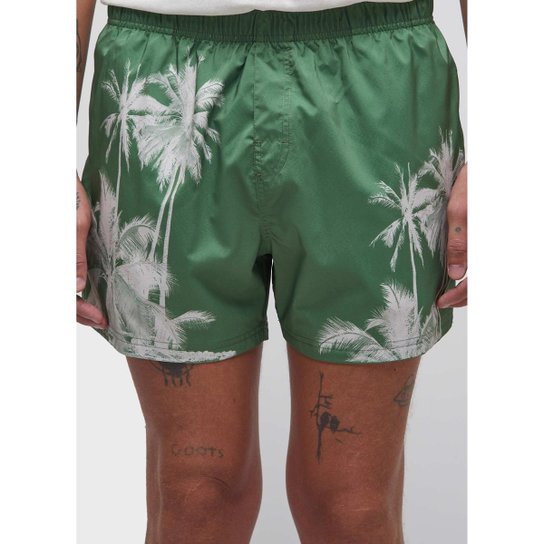 Beach short aquaone coqueiro lines OSKLEN