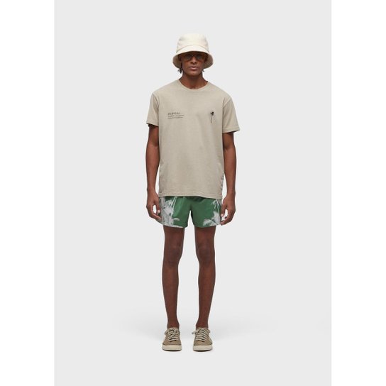 Beach short aquaone coqueiro lines OSKLEN