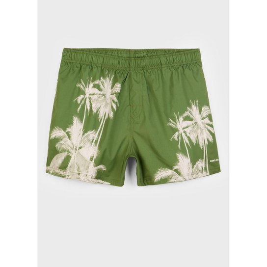 Beach short aquaone coqueiro lines OSKLEN