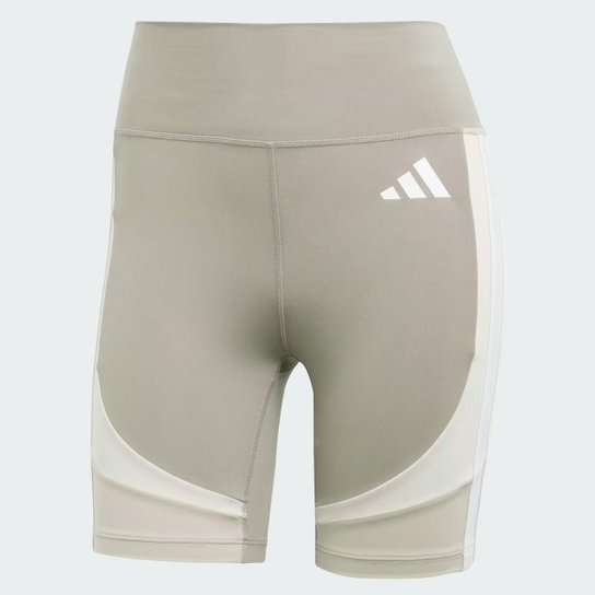 Bermuda Adidas Bike Versatility Feminina Cinza e Bege