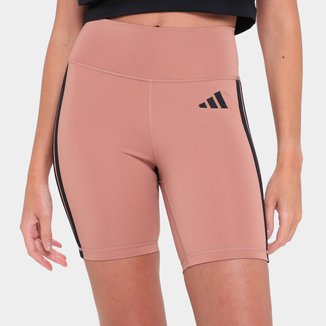 Bermuda Adidas Optime 3 Listras Feminina
