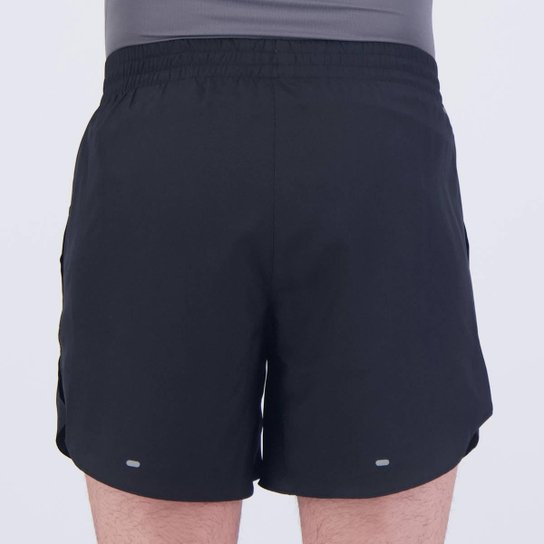 Bermuda Adidas Run It Preta e Cinza