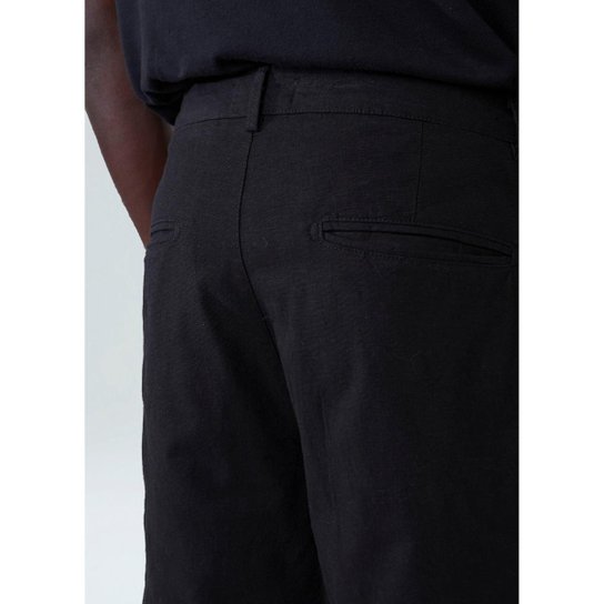 Bermuda alfaiataria basic linen