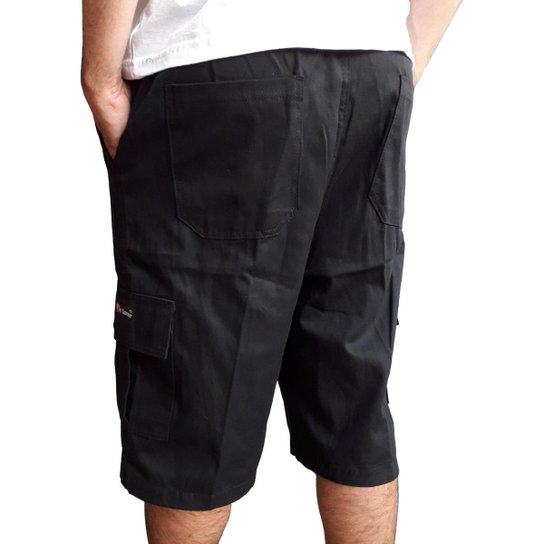 Bermuda Cargo Masculina 6 Bolsos Lateral Skate Militar