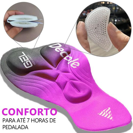 Bermuda Ciclismo UV50+ Compressão Forro Gel D80 MPRO Feminina