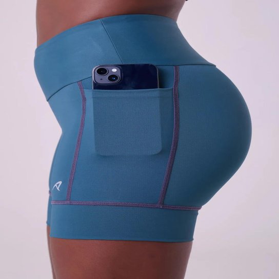 Bermuda Feminino Running Bolso 15Cm Authen