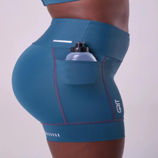 Bermuda Feminino Running Bolso 15Cm Authen