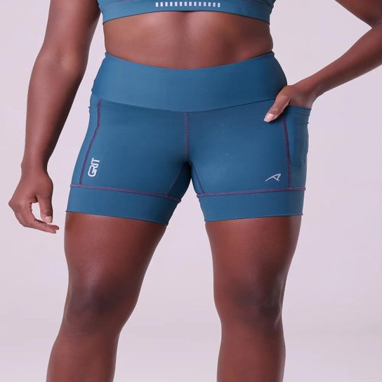 Bermuda Feminino Running Bolso 15Cm Authen