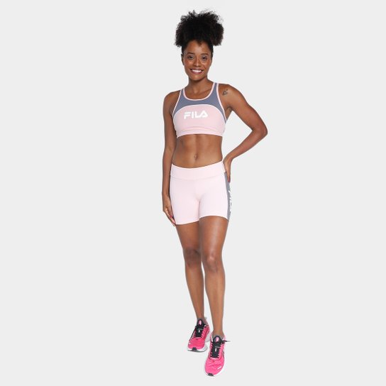 Bermuda Fila Letter Fit Feminina