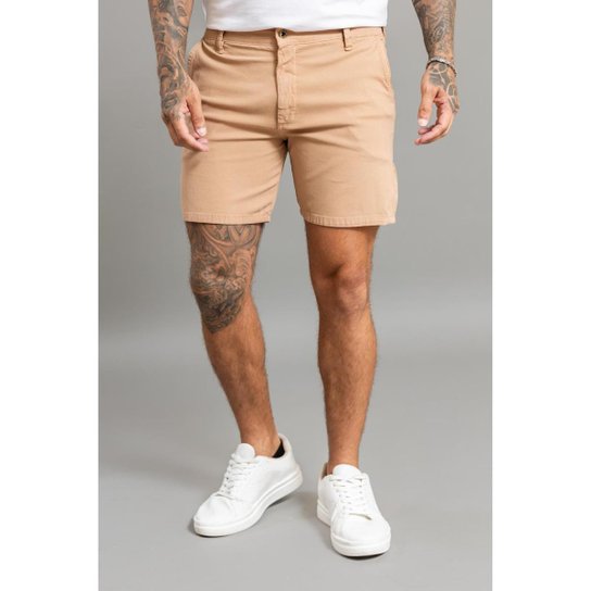 Bermuda Get Fashion Casual Sport Fino em Sarja Masculina