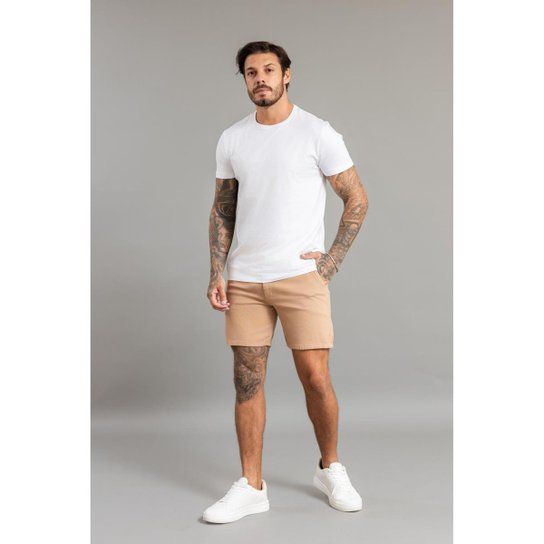 Bermuda Get Fashion Casual Sport Fino em Sarja Masculina