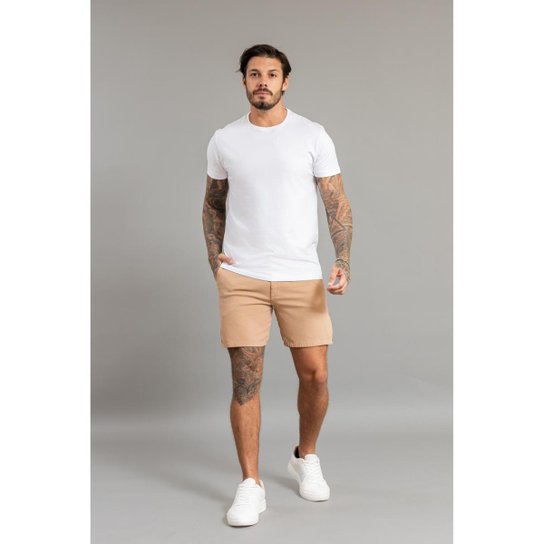 Bermuda Get Fashion Casual Sport Fino em Sarja Masculina