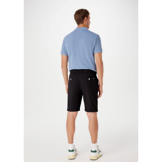 Bermuda Hering Básica Em Sarja Com Elastano Masculina