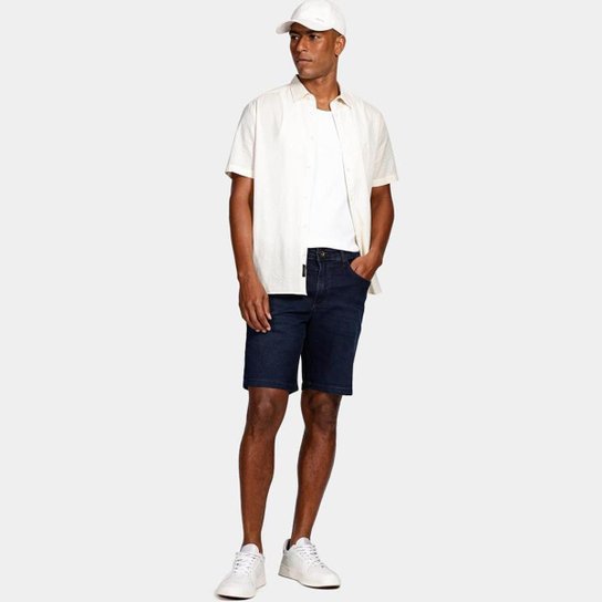 Bermuda Jeans Aramis Sobretinta Masculino