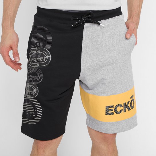 Bermuda Moletom Ecko Estampada Masculina