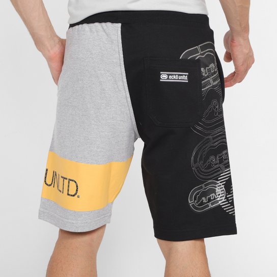 Bermuda Moletom Ecko Estampada Masculina