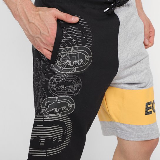 Bermuda Moletom Ecko Estampada Masculina
