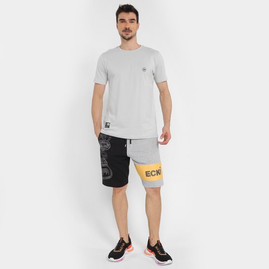 Bermuda Moletom Ecko Estampada Masculina