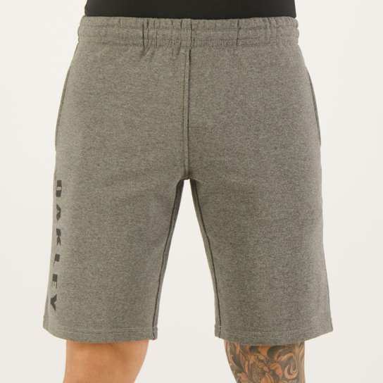 Bermuda Moletom Oakley Crossrange Dry Cinza Escuro